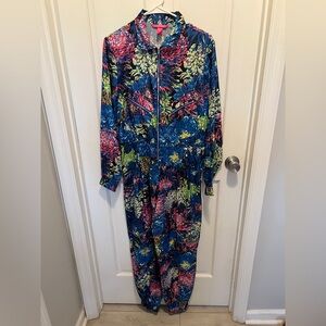 NWOT Victoria’s Secret Mary Katrantzou Fashion Show Floral Jumpsuit Romper Sz M